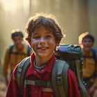 Generative AI summer camps,scout children camping