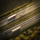 Trucks on highway